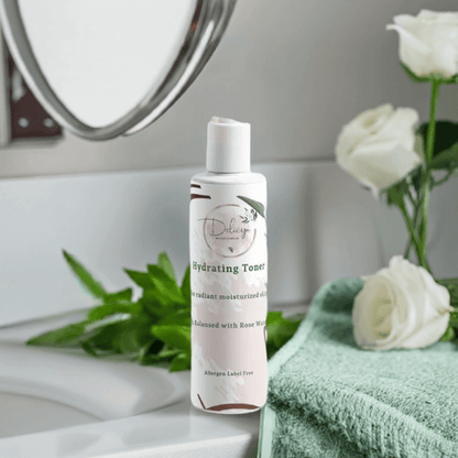 Hydrating Balanced toner rose water delicya natural skin care